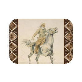 Vintage Cowboy Bath Mat Ranch Country Western Bathroom Home Decor Cattle Ranch Bath Room Floor Mat Cowboy Theme Decor