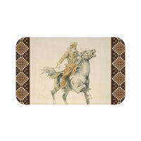 Vintage Cowboy Bath Mat Ranch Country Western Bathroom Home Decor Cattle Ranch Bath Room Floor Mat Cowboy Theme Decor