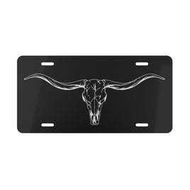 Texas Longhorn License Plate Cowboy Western Rancher Personalized License Plate Longhorn Cattle Producers Truck Accessory Long Horn Cattle
