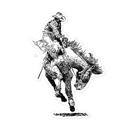 Rodeo Bronc Rider Western Truck Decal Bubble-free Stickers