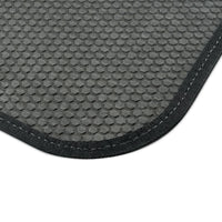 Boot Stitch Car Mats (2x Front) Branded Leather Looking Universal Car Floor Mat