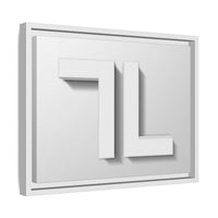 CUSTOM CATTLE BRAND Framed Canvas White on White Luxury Farmhouse Home Decor Canvas Livestock Brand Gift Modern Interior Design