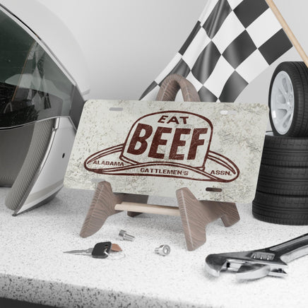 Alabama Cattlemen's Association License Plate Vintage Looking Cowboy Western Rancher Personalized Truck Plate Rancher Vehicle Accessory