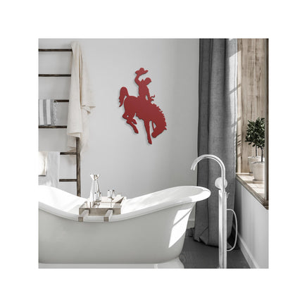 Vintage Bronc Rider Metal Wall Art Old Time Wyoming Rodeo Metal Artwork