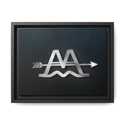 CUSTOM CATTLE BRAND Modern Wood Framed Canvas Wall Art Modern Home Office Artwork with Family Livestock Brand