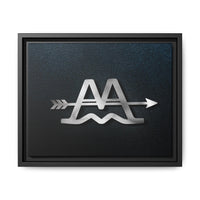 CUSTOM CATTLE BRAND Modern Wood Framed Canvas Wall Art Modern Home Office Artwork with Family Livestock Brand