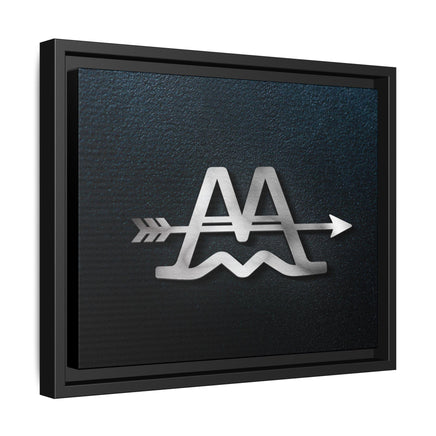 CUSTOM CATTLE BRAND Modern Wood Framed Canvas Wall Art Modern Home Office Artwork with Family Livestock Brand