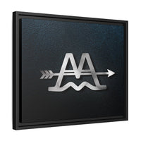 CUSTOM CATTLE BRAND Modern Wood Framed Canvas Wall Art Modern Home Office Artwork with Family Livestock Brand