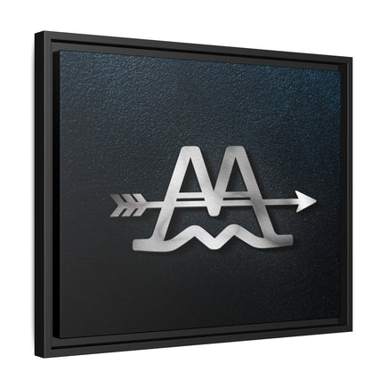 CUSTOM CATTLE BRAND Modern Wood Framed Canvas Wall Art Modern Home Office Artwork with Family Livestock Brand