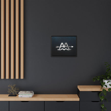 CUSTOM CATTLE BRAND Modern Wood Framed Canvas Wall Art Modern Home Office Artwork with Family Livestock Brand