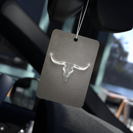 Longhorn Skull Car Air Freshener | Western, Boho, Rustic Car Scent Vehicle Accessory