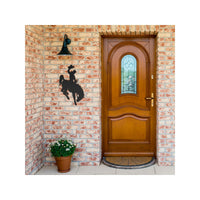 Vintage Bronc Rider Metal Wall Art Old Time Wyoming Rodeo Metal Artwork