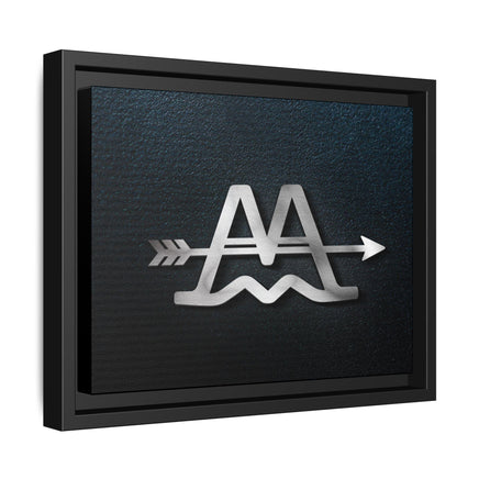 CUSTOM CATTLE BRAND Modern Wood Framed Canvas Wall Art Modern Home Office Artwork with Family Livestock Brand