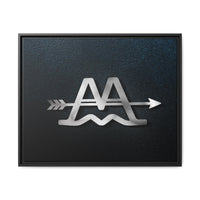 CUSTOM CATTLE BRAND Modern Wood Framed Canvas Wall Art Modern Home Office Artwork with Family Livestock Brand