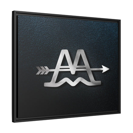 CUSTOM CATTLE BRAND Modern Wood Framed Canvas Wall Art Modern Home Office Artwork with Family Livestock Brand