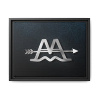 CUSTOM CATTLE BRAND Modern Wood Framed Canvas Wall Art Modern Home Office Artwork with Family Livestock Brand