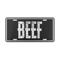 BEEF Custom License Plate Cowboy Western Rancher Personalized License Plate Cattle Producer Truck Accessory Eat Beef Vanity Plate