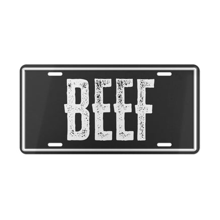 BEEF Custom License Plate Cowboy Western Rancher Personalized License Plate Cattle Producer Truck Accessory Eat Beef Vanity Plate