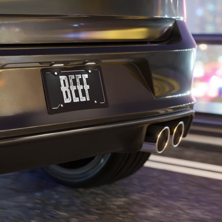 BEEF Custom License Plate Cowboy Western Rancher Personalized License Plate Cattle Producer Truck Accessory Eat Beef Vanity Plate