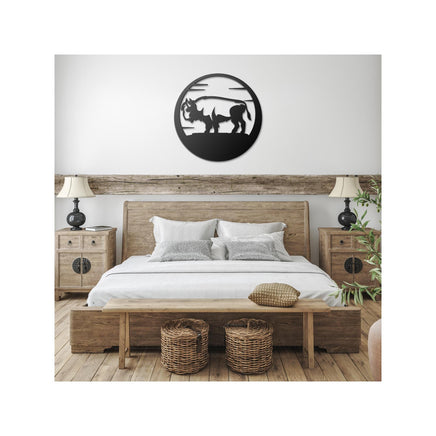 Buffalo Southwestern Metal Wall Art Western Wildlife Laser Cut Wall Decor for Cabin or Lodge
