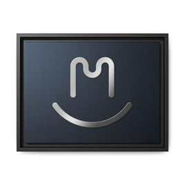 Copy of Copy of CL Brand Gold Stamped Leather Matte Canvas, Framed (Multi-color)