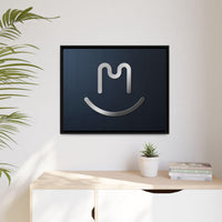 Copy of Copy of CL Brand Gold Stamped Leather Matte Canvas, Framed (Multi-color)