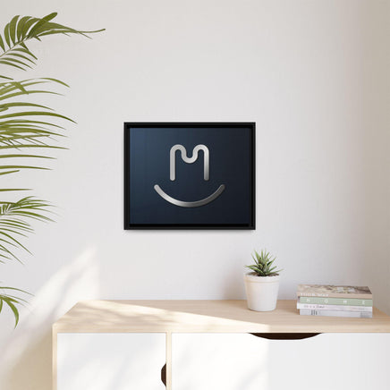 Copy of Copy of CL Brand Gold Stamped Leather Matte Canvas, Framed (Multi-color)