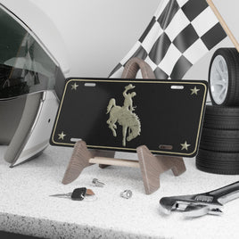Wyoming State Bronc Rider License Plate Cowboy Western Rancher Personalized License Plates
