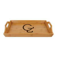 CUSTOM CATTLE BRAND Engraved Bamboo Serving Tray | Personalized Livestock Branding Iron Tray Western Ranch Home Decor