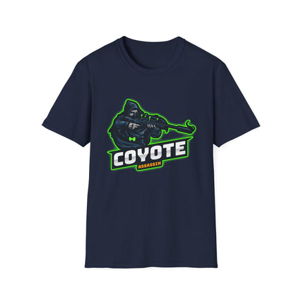 Coyote Assassin Graphic Tee | Coyote Hunter T-Shirt Thermal Hunting Enthusiast Outdoorsmen Hunting Tee Shirt