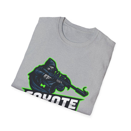 Coyote Assassin Graphic Tee | Coyote Hunter T-Shirt Thermal Hunting Enthusiast Outdoorsmen Hunting Tee Shirt