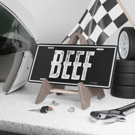 BEEF Custom License Plate Cowboy Western Rancher Personalized License Plate Cattle Producer Truck Accessory Eat Beef Vanity Plate