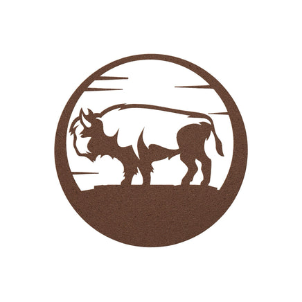 Buffalo Southwestern Metal Wall Art Western Wildlife Laser Cut Wall Decor for Cabin or Lodge