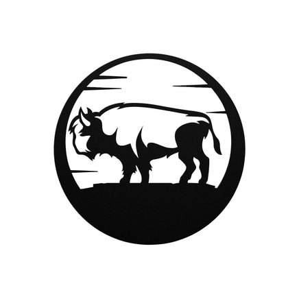Buffalo Southwestern Metal Wall Art Western Wildlife Laser Cut Wall Decor for Cabin or Lodge