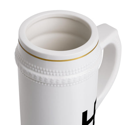 CUSTOM CATTLE BRAND Beer Stein Mug Ceramic German-Style Stein Rancher Gift Octoberfest Drinking Mug Western Bar Decor