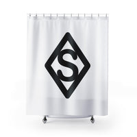 CUSTOM CATTLE BRAND Shower Curtain Modern Minimal Western Curtain Ranch Farmhouse Housewarming Gift Personalized Polyester Shower Curtain