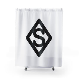 CUSTOM CATTLE BRAND Shower Curtain Modern Minimal Western Curtain Ranch Farmhouse Housewarming Gift Personalized Polyester Shower Curtain