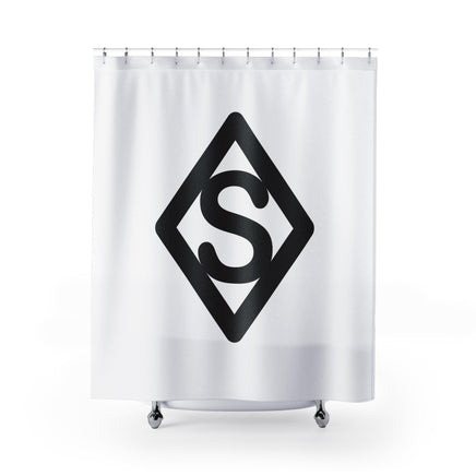 CUSTOM CATTLE BRAND Shower Curtain Modern Minimal Western Curtain Ranch Farmhouse Housewarming Gift Personalized Polyester Shower Curtain