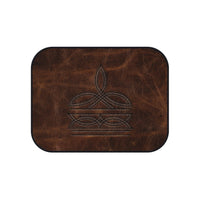 Boot Stitch Set of 4 Universal Car Mats Rustic Western Truck Accessories Front and Back Four Door Floor Mats Cowboy Gift Idea