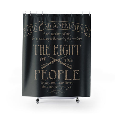 2nd Amendment Right to Keep and Bear Arms Vintage Looking Shower Curtain
