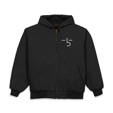 CUSTOM CATTLE BRAND Embroidery Hooded Work Duck Cloth Jacket | Heavy Duty Personalized Ranch and Farm Work Coat