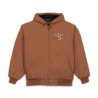 CUSTOM CATTLE BRAND Embroidery Hooded Work Duck Cloth Jacket | Heavy Duty Personalized Ranch and Farm Work Coat