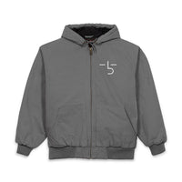 CUSTOM CATTLE BRAND Embroidery Hooded Work Duck Cloth Jacket | Heavy Duty Personalized Ranch and Farm Work Coat