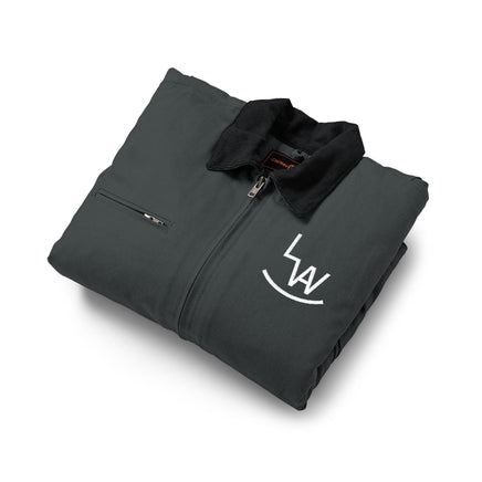 CUSTOM CATTLE BRAND Cotton Duck Work Jacket | Personalized Work Coat for Ranchers and Farmers