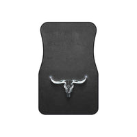 Longhorn Set of 4 Universal Car Mats Rustic Western Truck Accessories Front and Back Four Door Floor Mats Cowboy Gift Idea