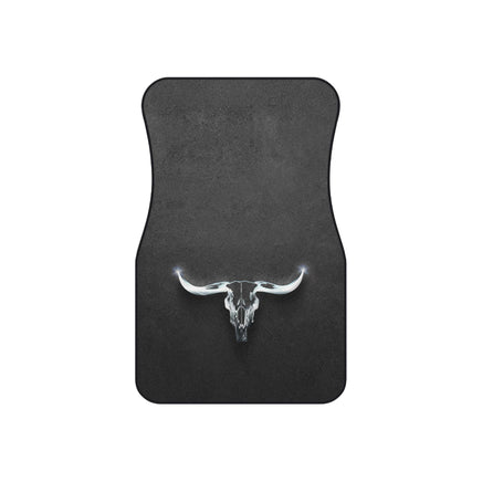 Longhorn Set of 4 Universal Car Mats Rustic Western Truck Accessories Front and Back Four Door Floor Mats Cowboy Gift Idea