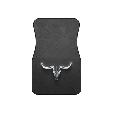 Longhorn Set of 4 Universal Car Mats Rustic Western Truck Accessories Front and Back Four Door Floor Mats Cowboy Gift Idea