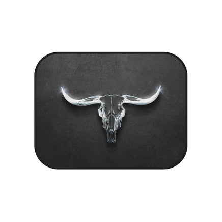 Longhorn Set of 4 Universal Car Mats Rustic Western Truck Accessories Front and Back Four Door Floor Mats Cowboy Gift Idea