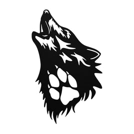 Coyote Howling Metal Wall Art