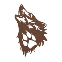 Coyote Howling Metal Wall Art
